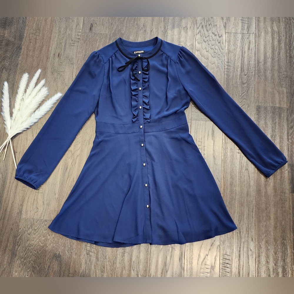 Express, navy blue dress, size 8